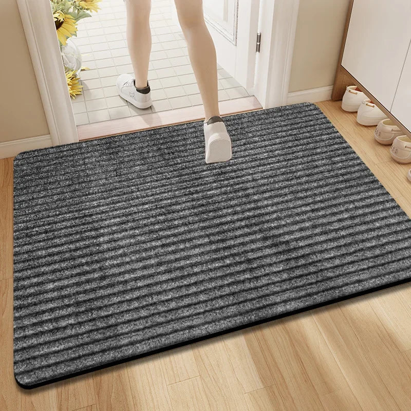 Absorberende dørmåtte i ribbet design Skridsikker