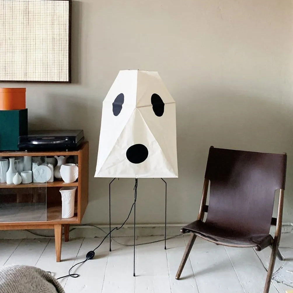 Washi Paper Floor Lamp Mulberry Paper Shade Standing Light Living Room
