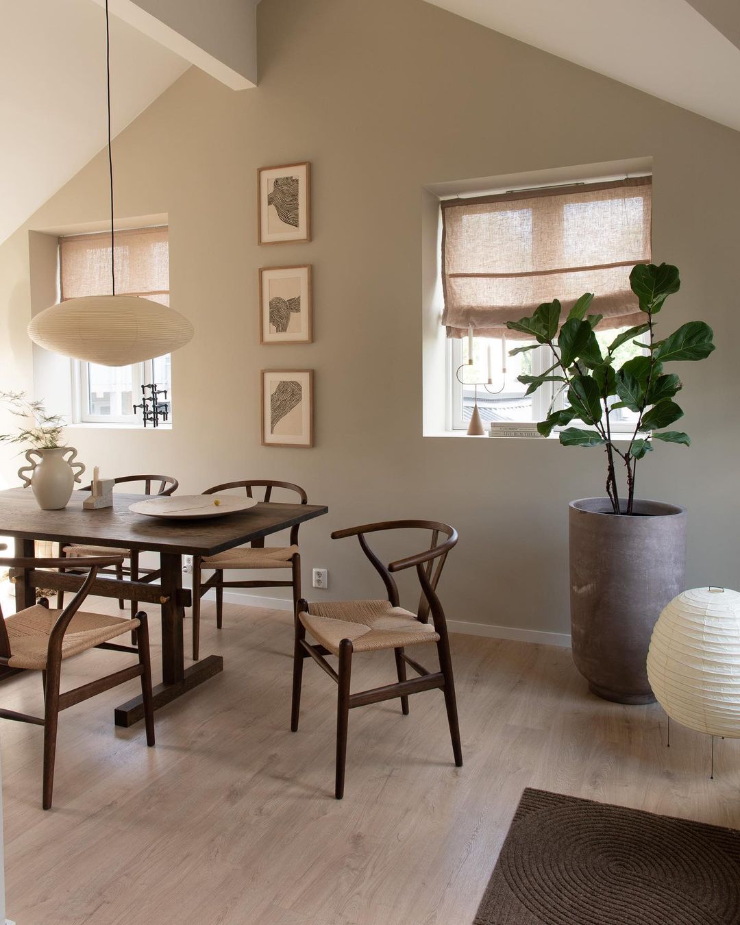 Washi Paper Pendant Light Mulberry Paper Shade for Dining Room