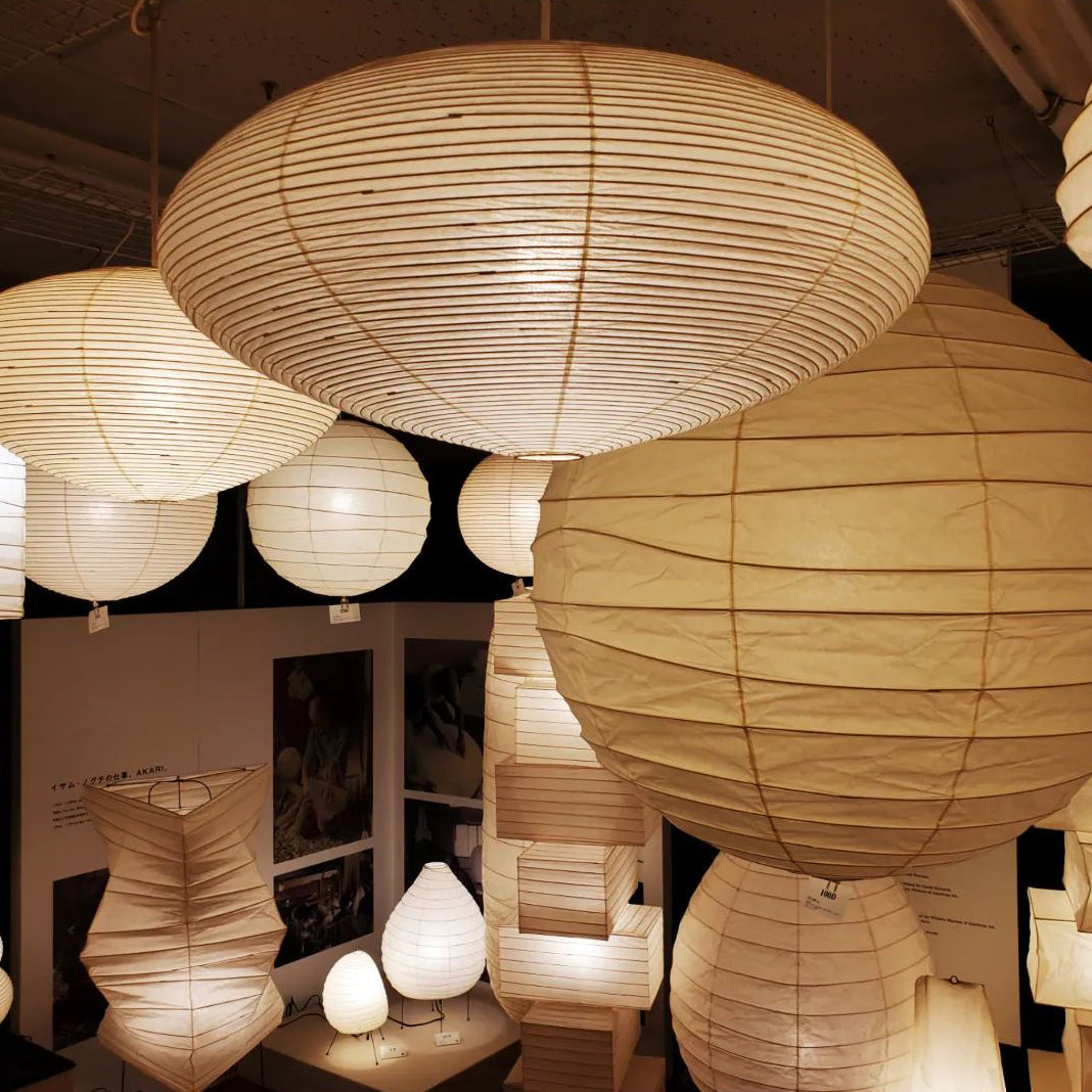 Washi Paper Pendant Light Mulberry Paper Shade for Dining Room