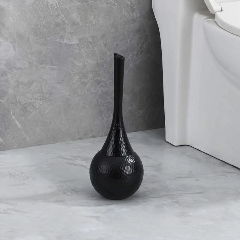 Toilet Brush and Holder Set Hammered Metal