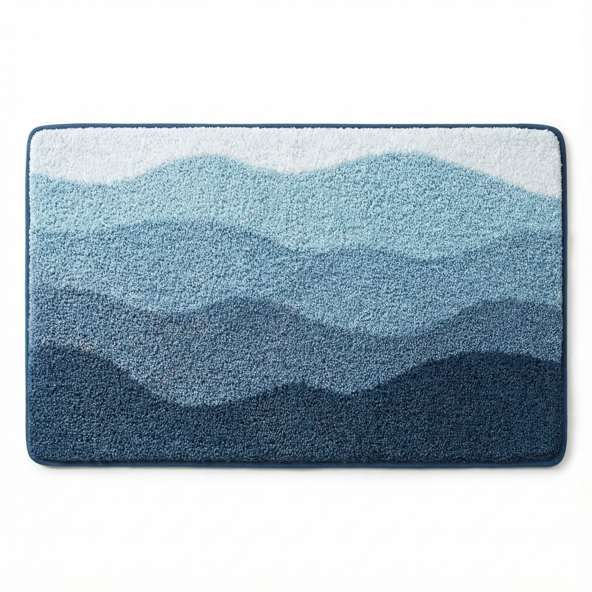 Bademåtte med bølgemønster Tuftet mikrofiber