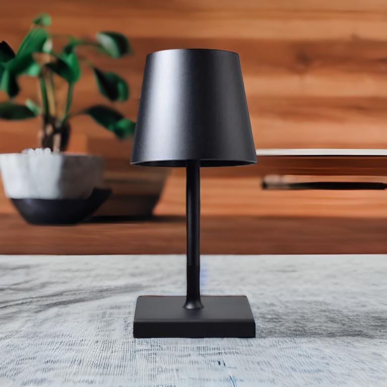 Small Cordless Table Lamp Waterproof IP66 Touch Dimmable for Bath and Patio