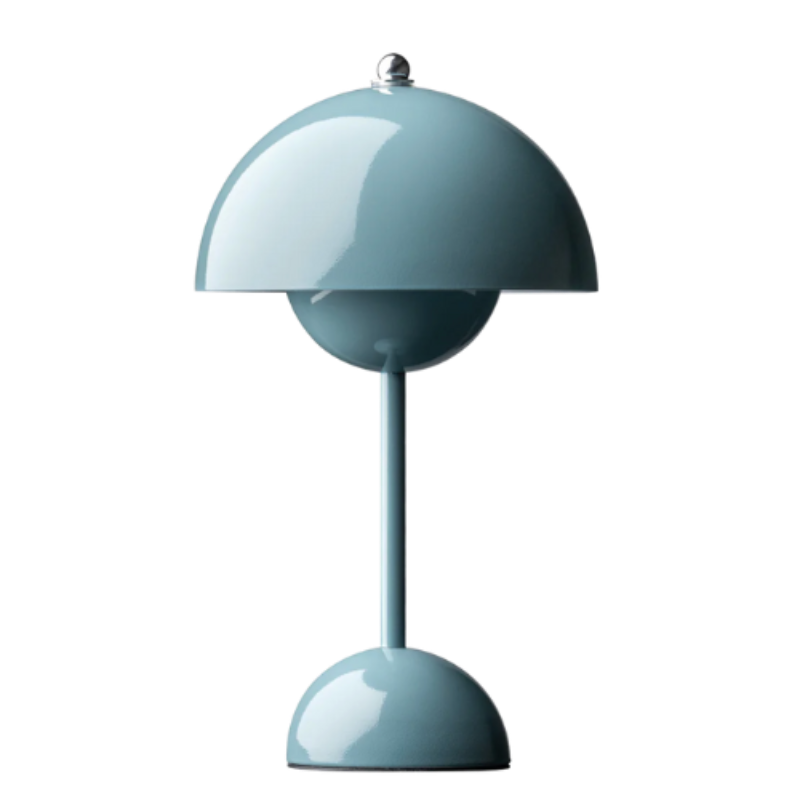 Blomsterpottebordlampe Trådløs LED med dobbelt kuppel
