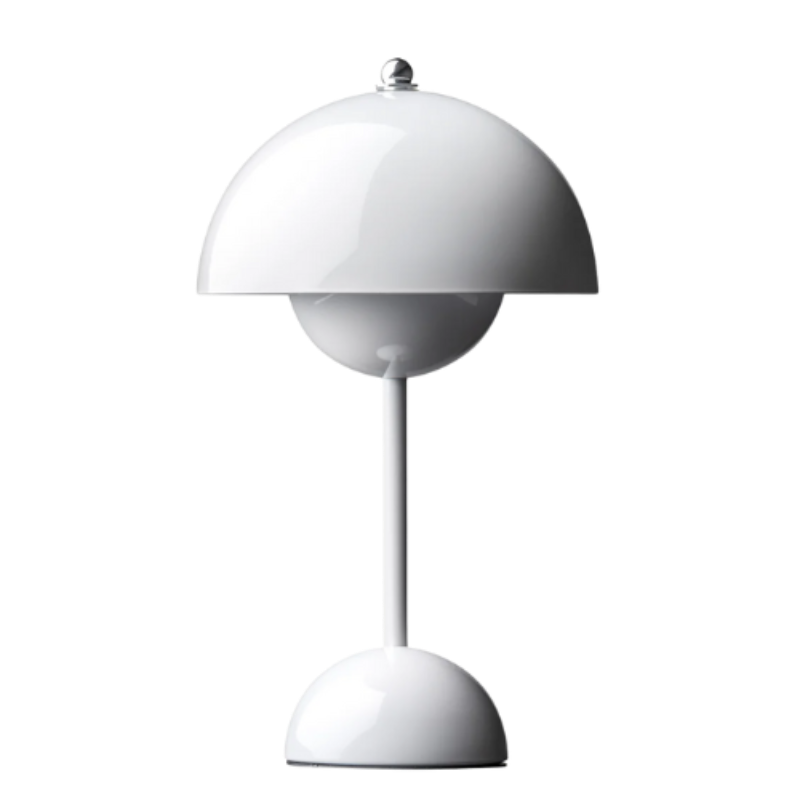Blomsterpottebordlampe Trådløs LED med dobbelt kuppel