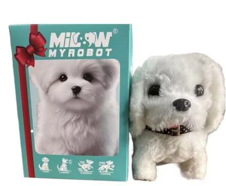 Interactive Plush Dog Toy Tail Wag and Head Movement Companion Pet