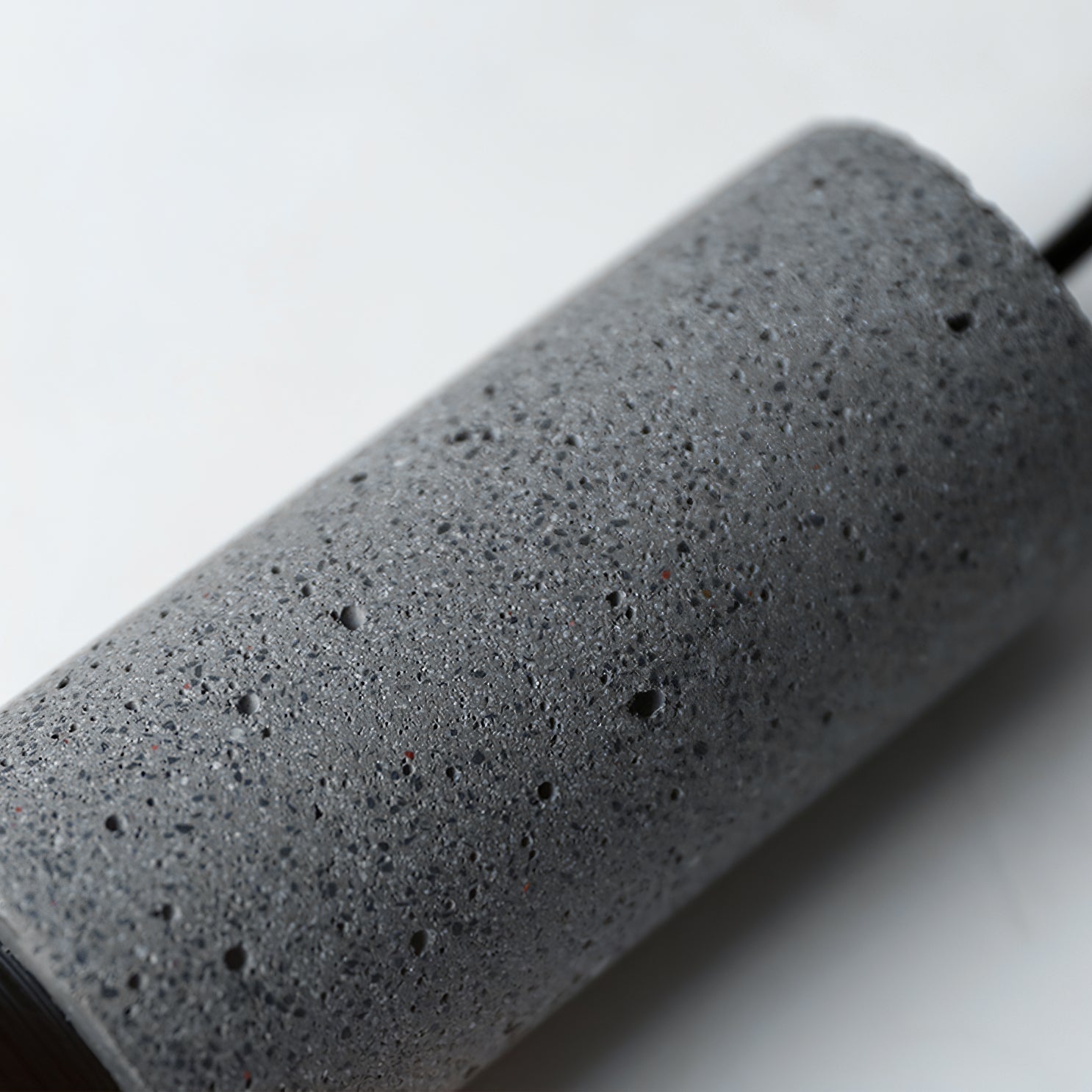 Concrete Pendant Light Cast Cement Cylinder Shade for Kitchen Island