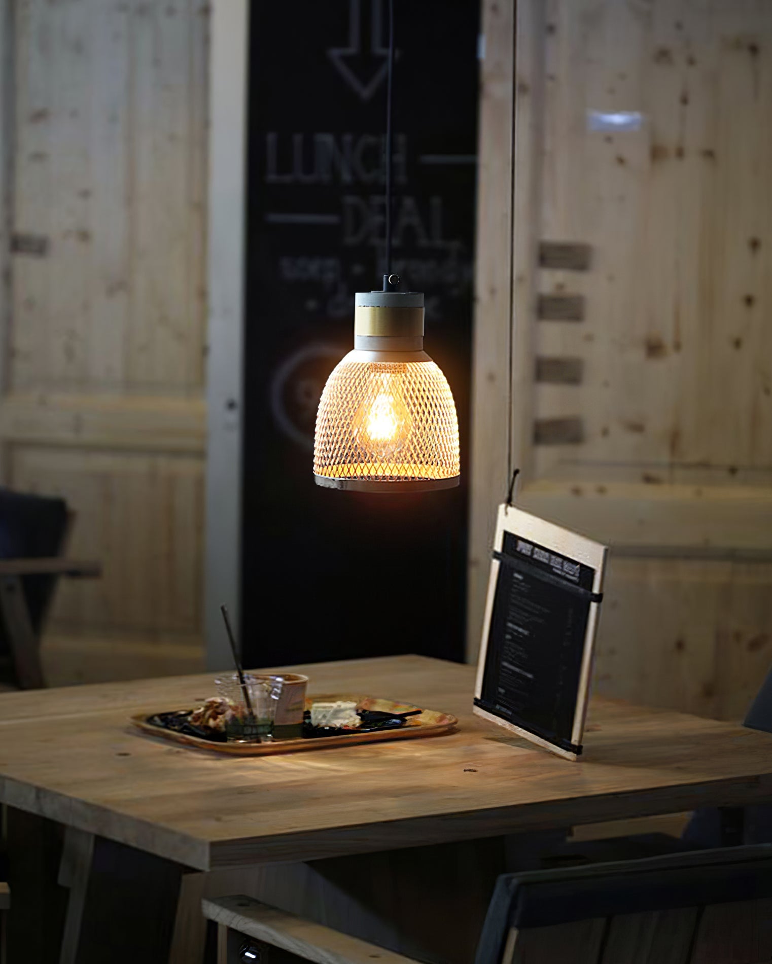 Concrete Pendant Light Cast Cement Cylinder Shade for Kitchen Island