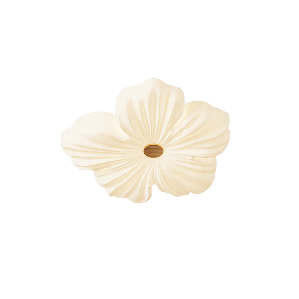 Flower Ceiling Light LED Sculpted Petal Shade Dimmable Bedroom