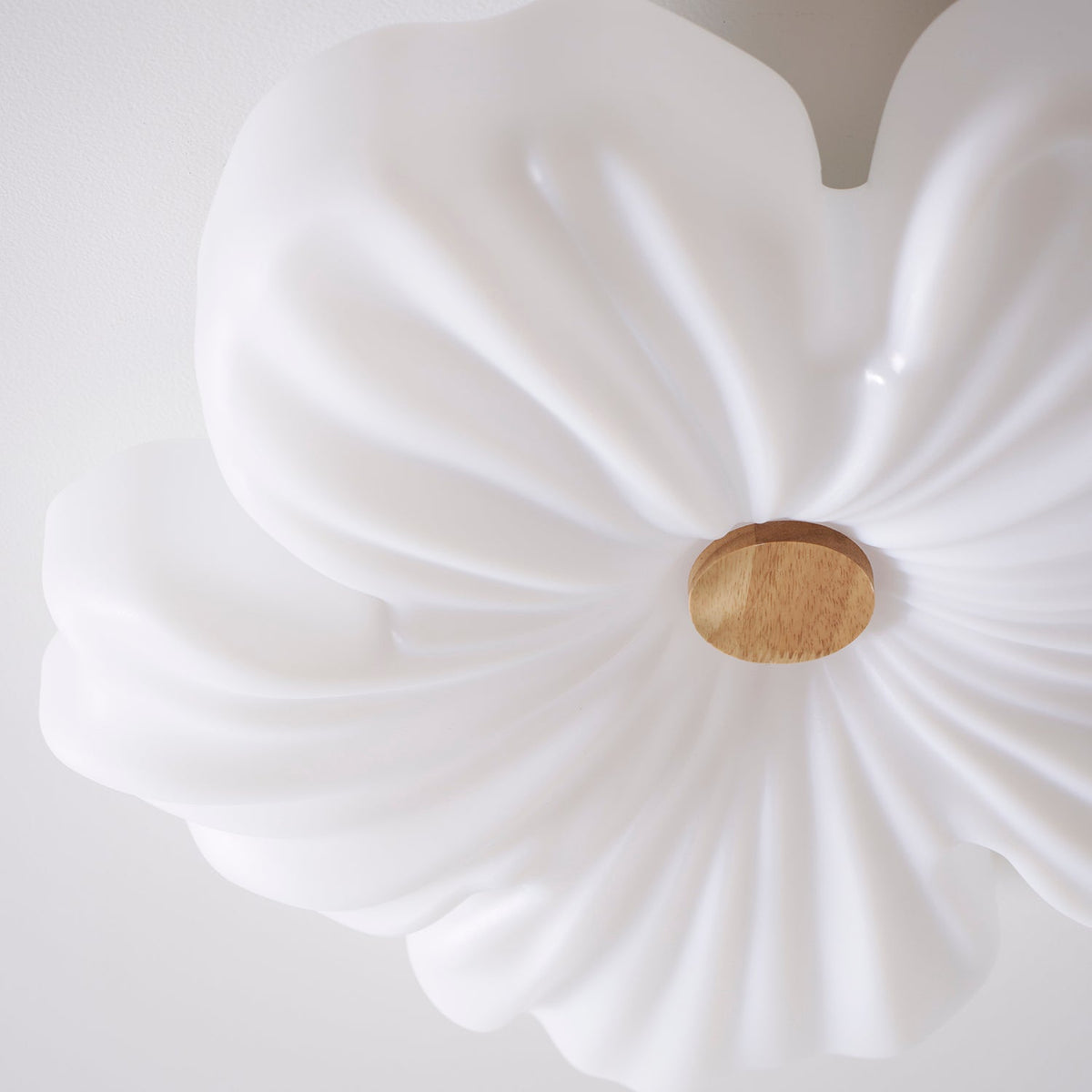 Flower Ceiling Light LED Sculpted Petal Shade Dimmable Bedroom