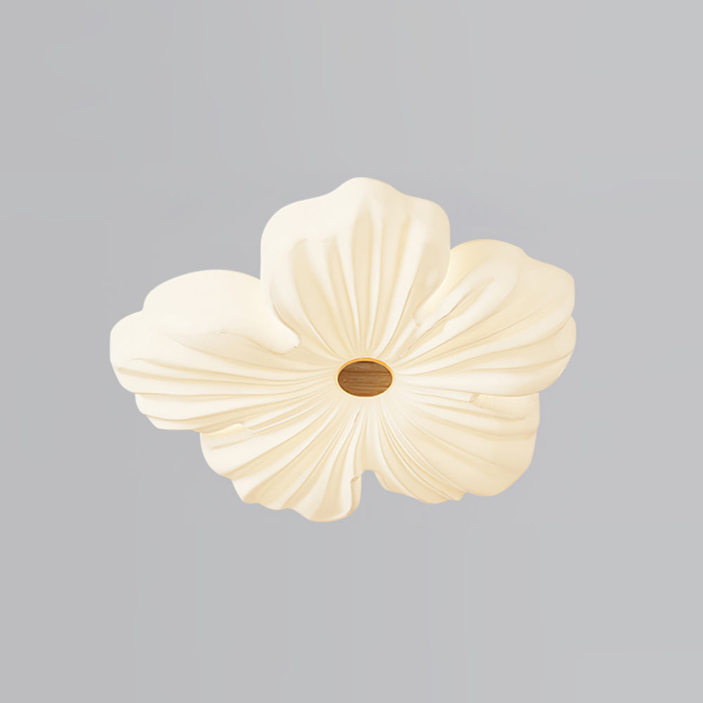 Flower Ceiling Light LED Sculpted Petal Shade Dimmable Bedroom