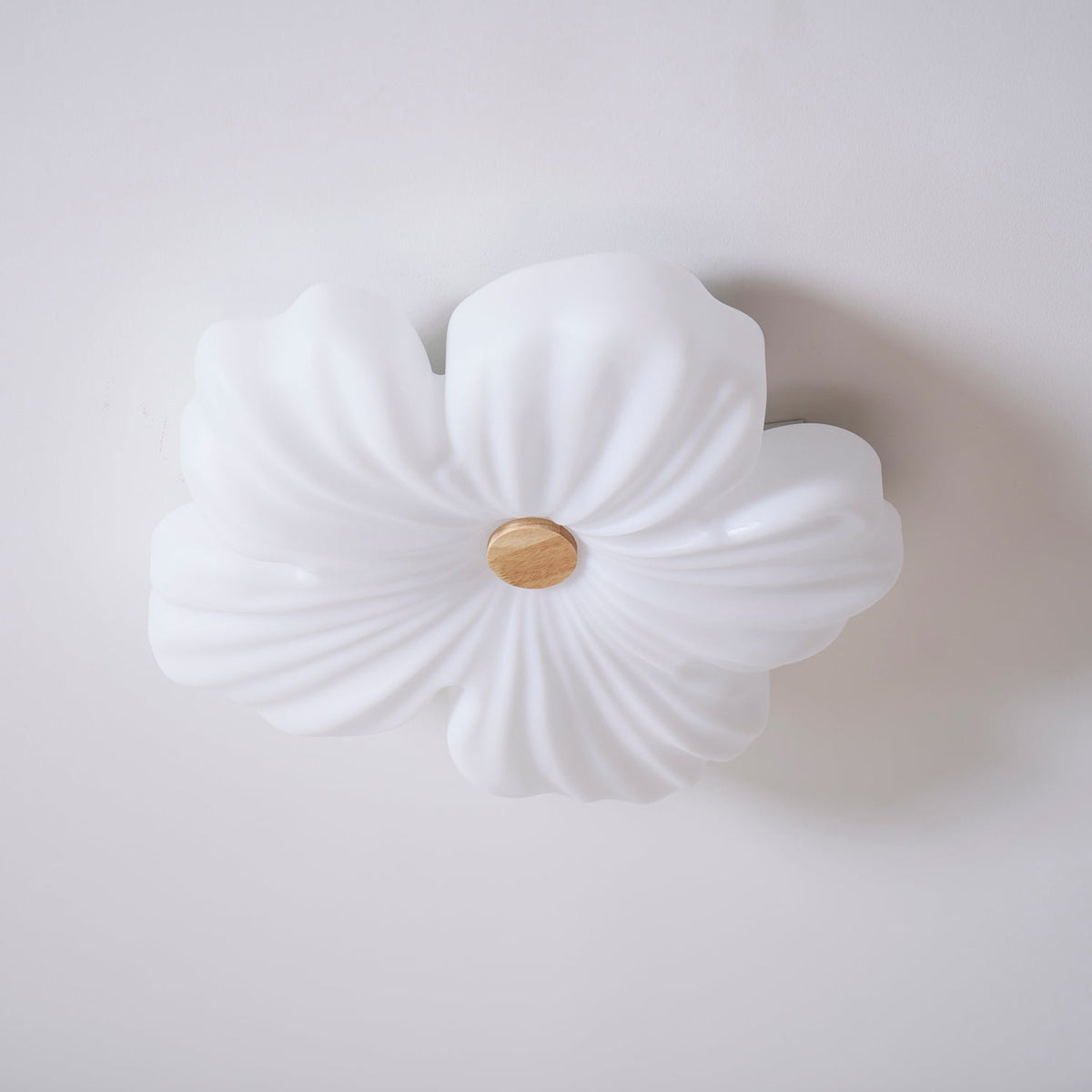 Flower Ceiling Light LED Sculpted Petal Shade Dimmable Bedroom