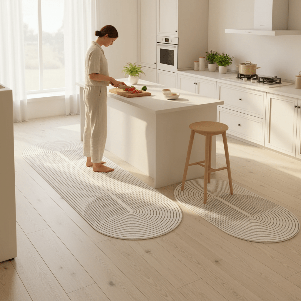 Anti-Fatigue Kitchen Mat Cushioned PU Foam with Wipe-Clean Surface