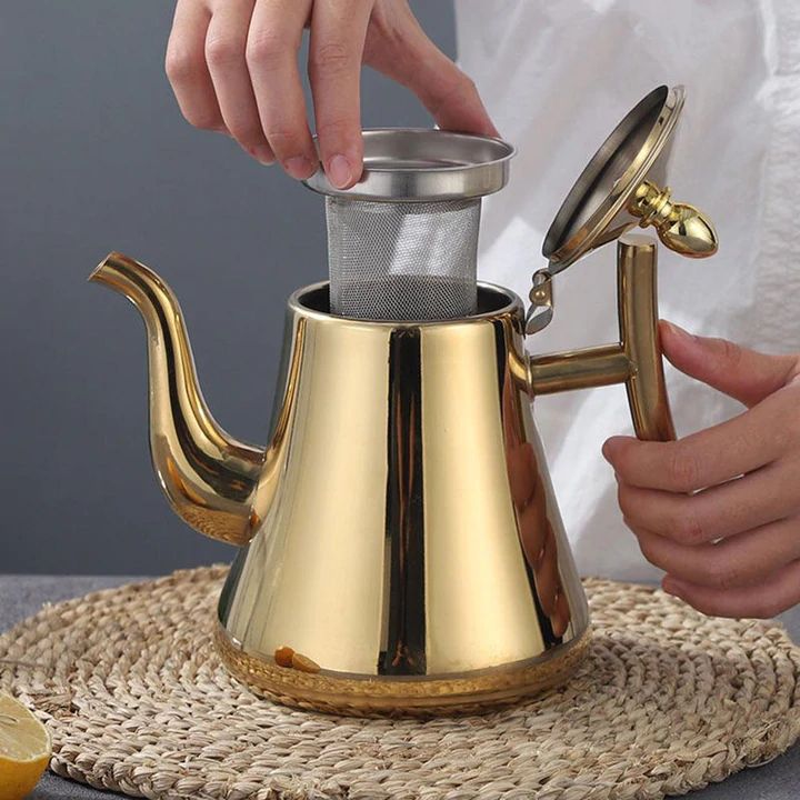 Induction Tea Kettle Stainless Steel with Removable Infuser