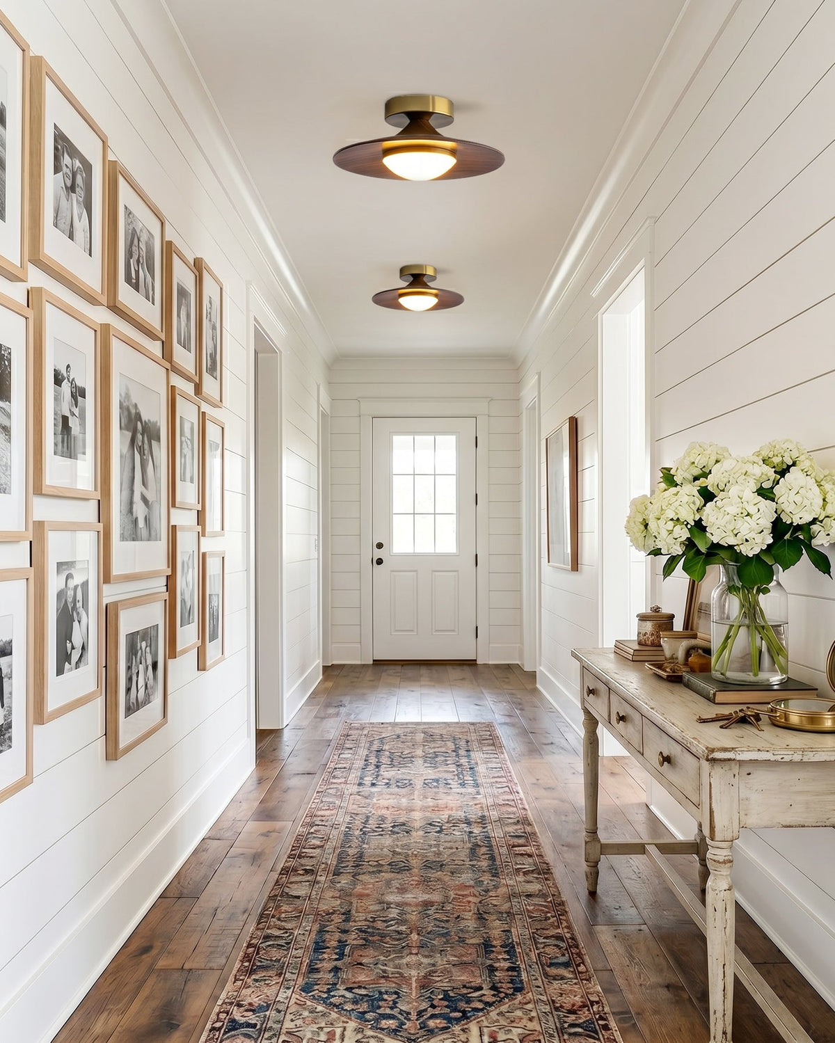Compact Flush Mount Ceiling Light Integrated LED Dimmable for Entryway