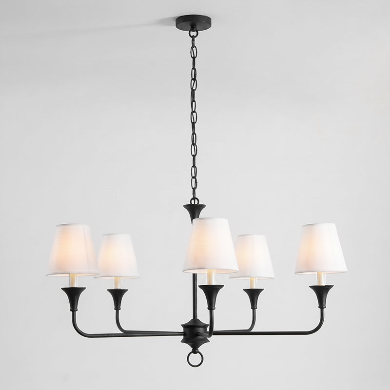 Brass Candle Chandelier Antique Hand Finished Arms for Dining Room