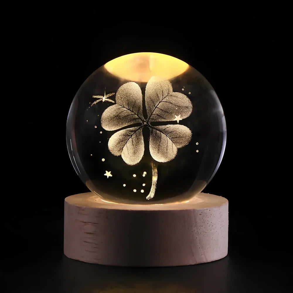 Dekorativ LED natlampe med solsystemmotiv