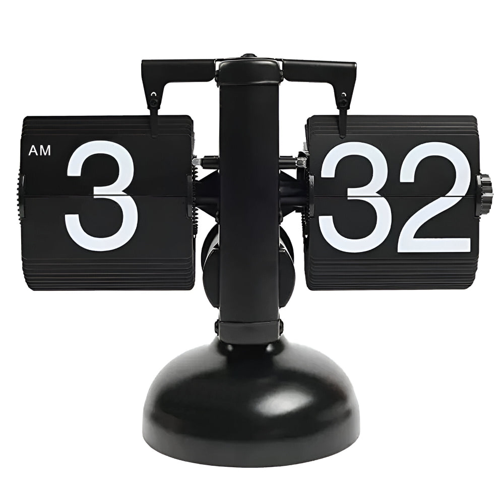 Flip bordur mekanisk bladdisplay med delt display og rund metalbase