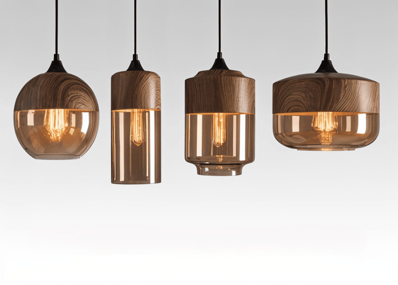 Glasoria Pendel Retro Moderne Pendellampe i Glas
