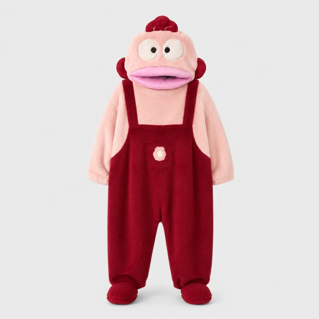 Monster Onesie Pajamas Adults Hooded Flannel Unisex