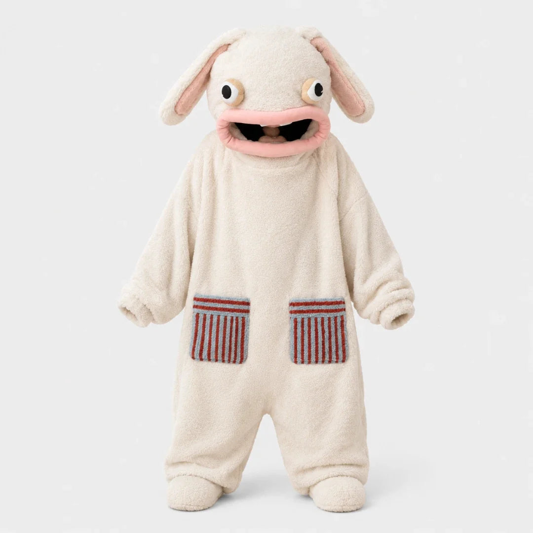 Monster Onesie Pajamas Adults Hooded Flannel Unisex