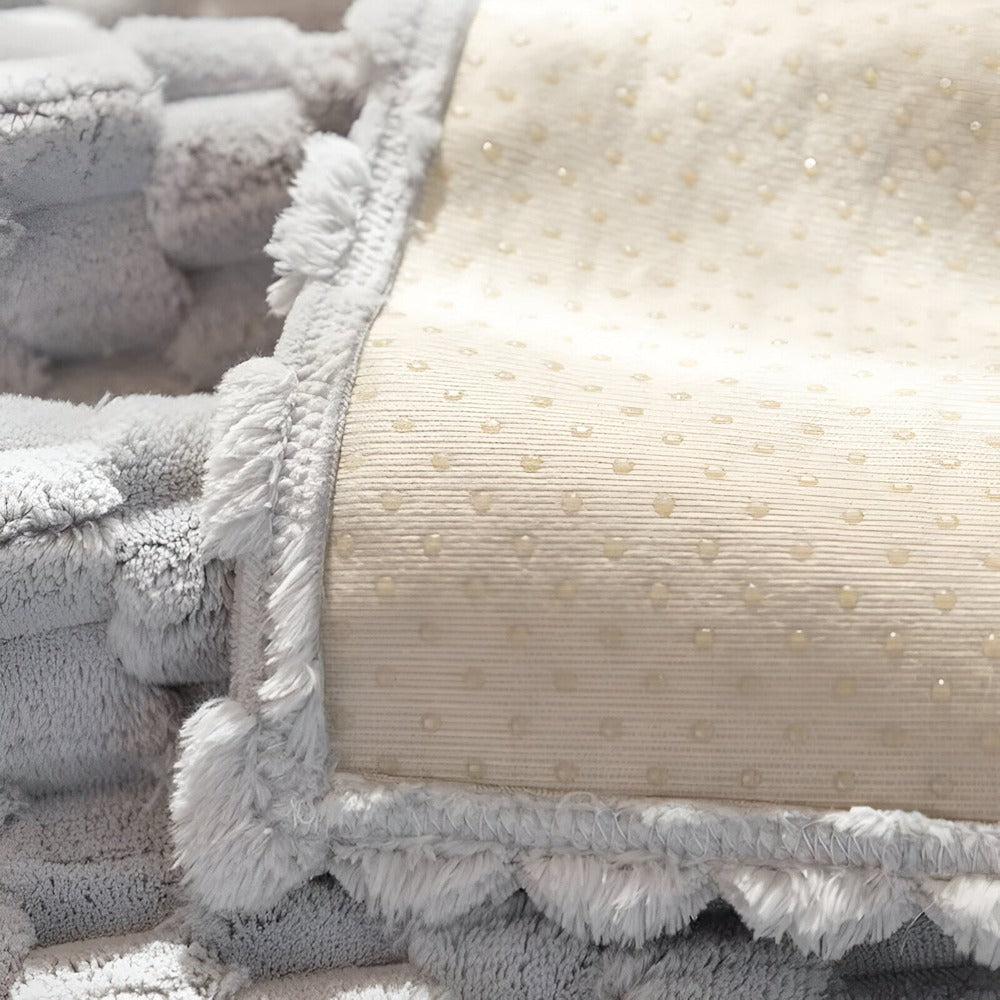 Honeycomb Ternet Dyb Vaffel med Tuftet Lang Luv