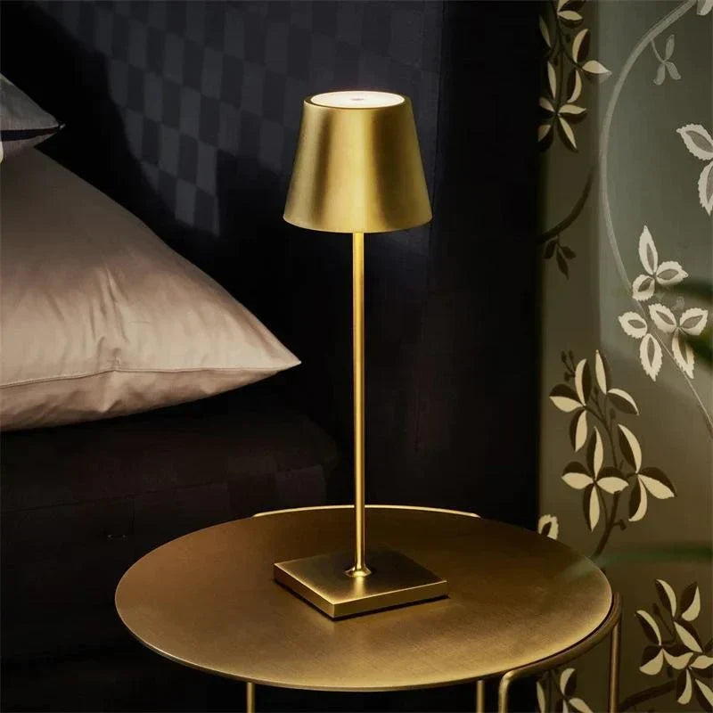 Cordless Table Lamp Waterproof Dimmable Rechargeable for Patio and Bedroom