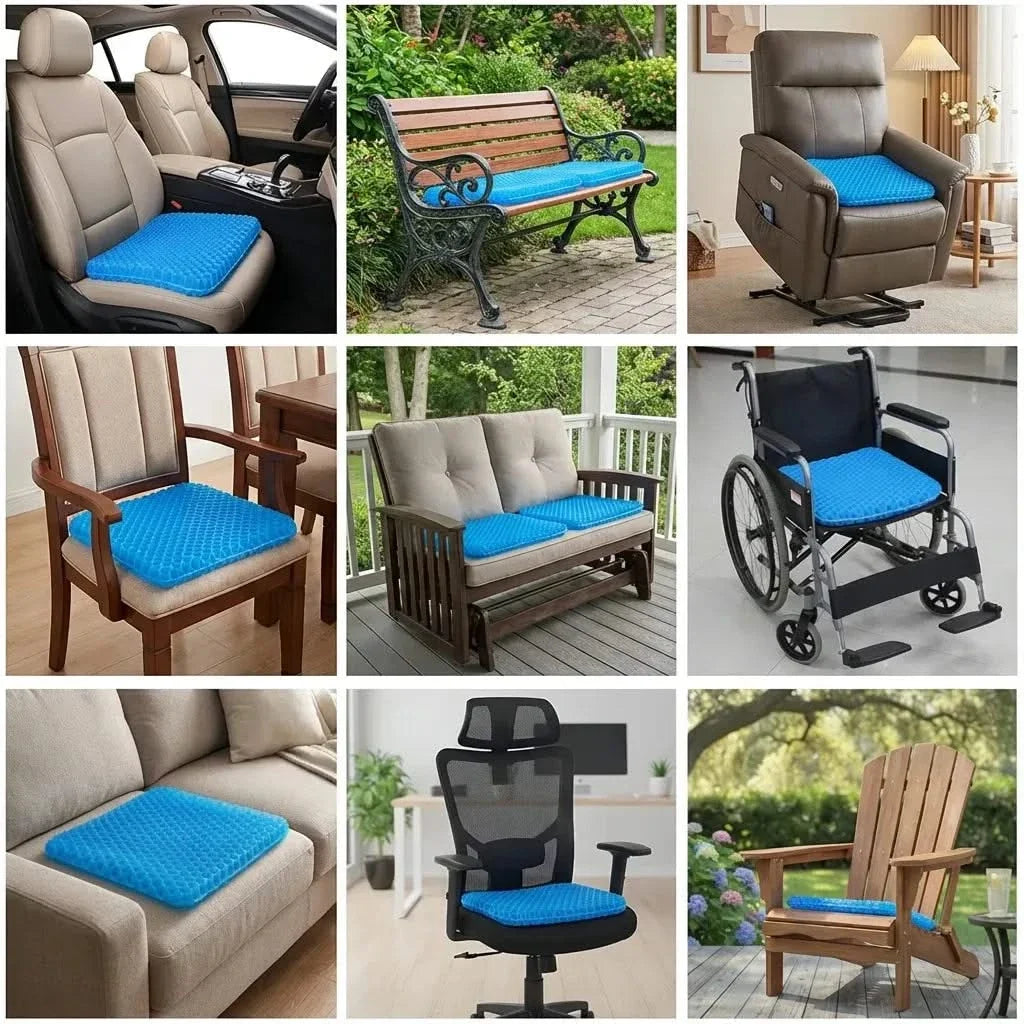 Gel Seat Cushion for Office and Dining Chairs