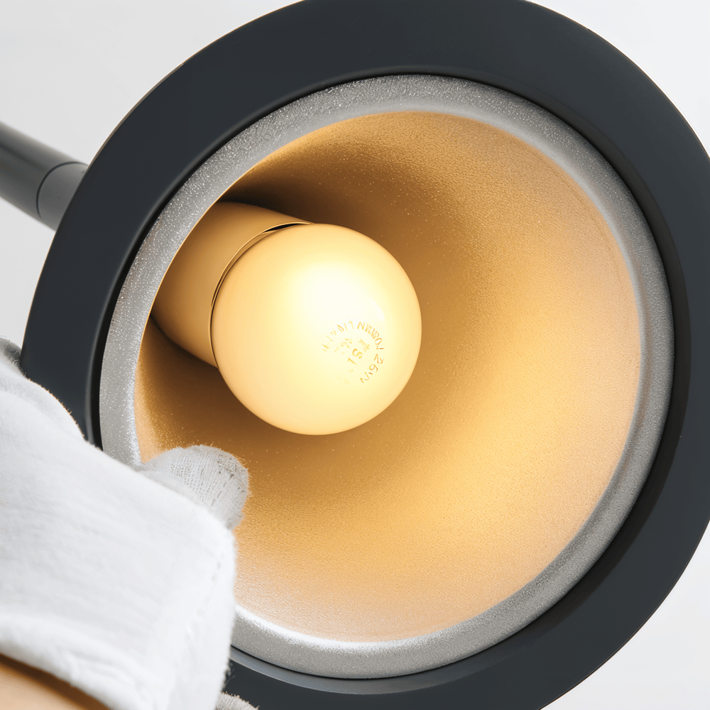 Konisk metalpendellampe med downlight