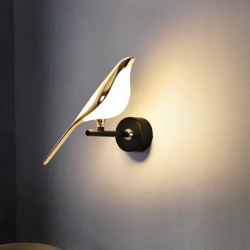 LED fuglevæglampe på metalarm