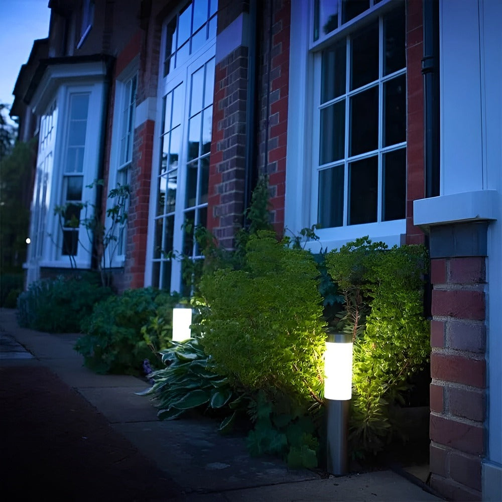 LED solcellepullert udendørs havelampe med skumringssensor