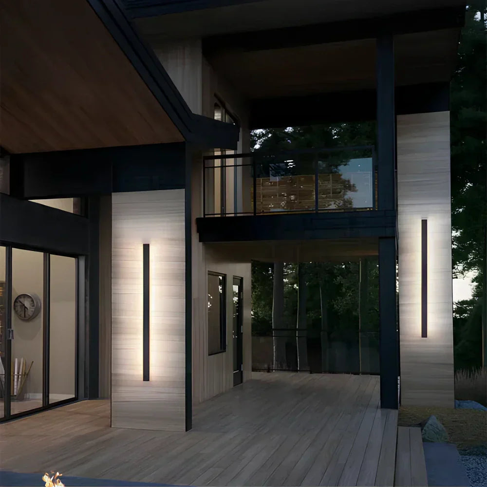 LED udendørslampe Vertikal væglampe til facade
