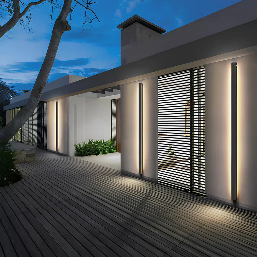LED udendørslampe Vertikal væglampe til facade