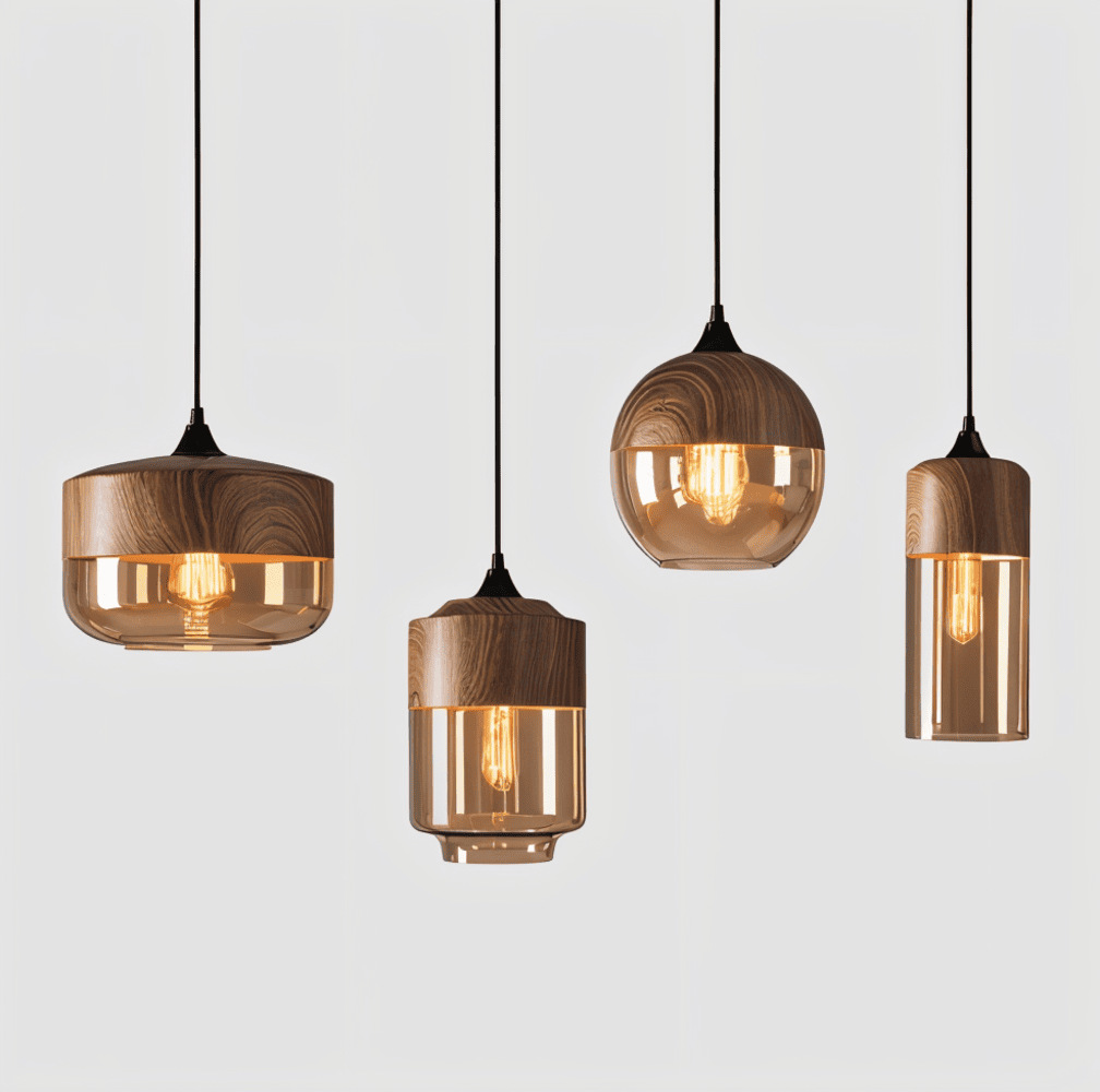 Glasoria Pendel Retro Moderne Pendellampe i Glas