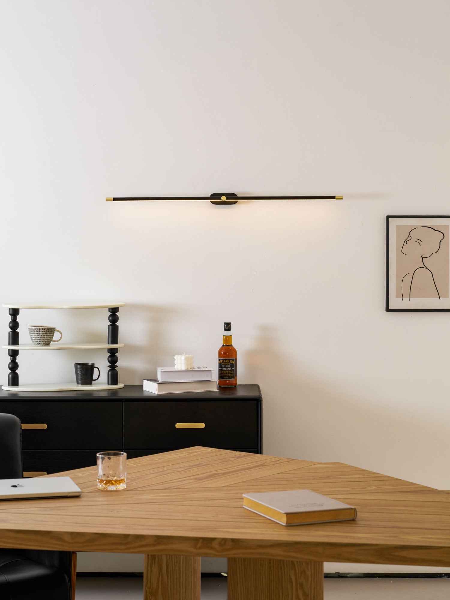 Rechargeable Wall Light Cordless LED Bar with Remote and USB C Charging