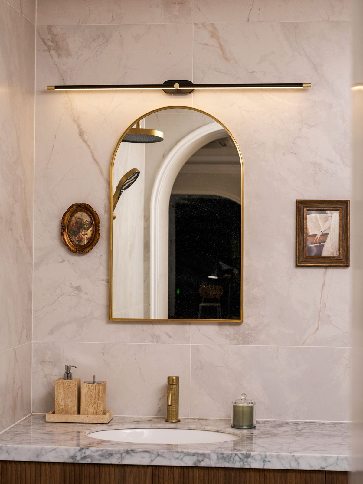 Rechargeable Wall Light Cordless LED Bar with Remote and USB C Charging