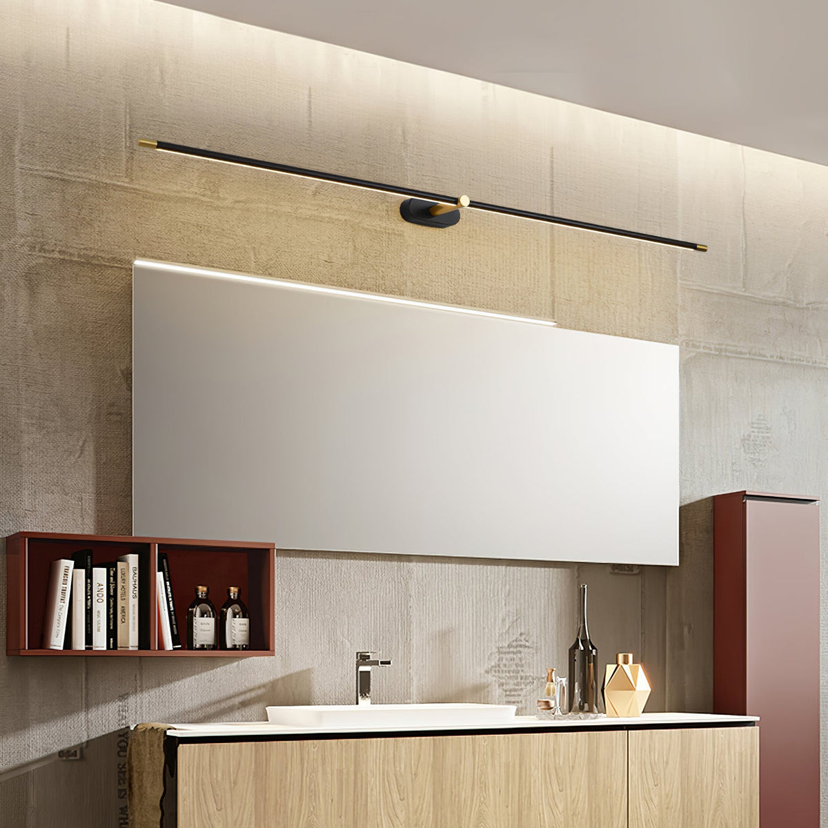 Rechargeable Wall Light Cordless LED Bar with Remote and USB C Charging