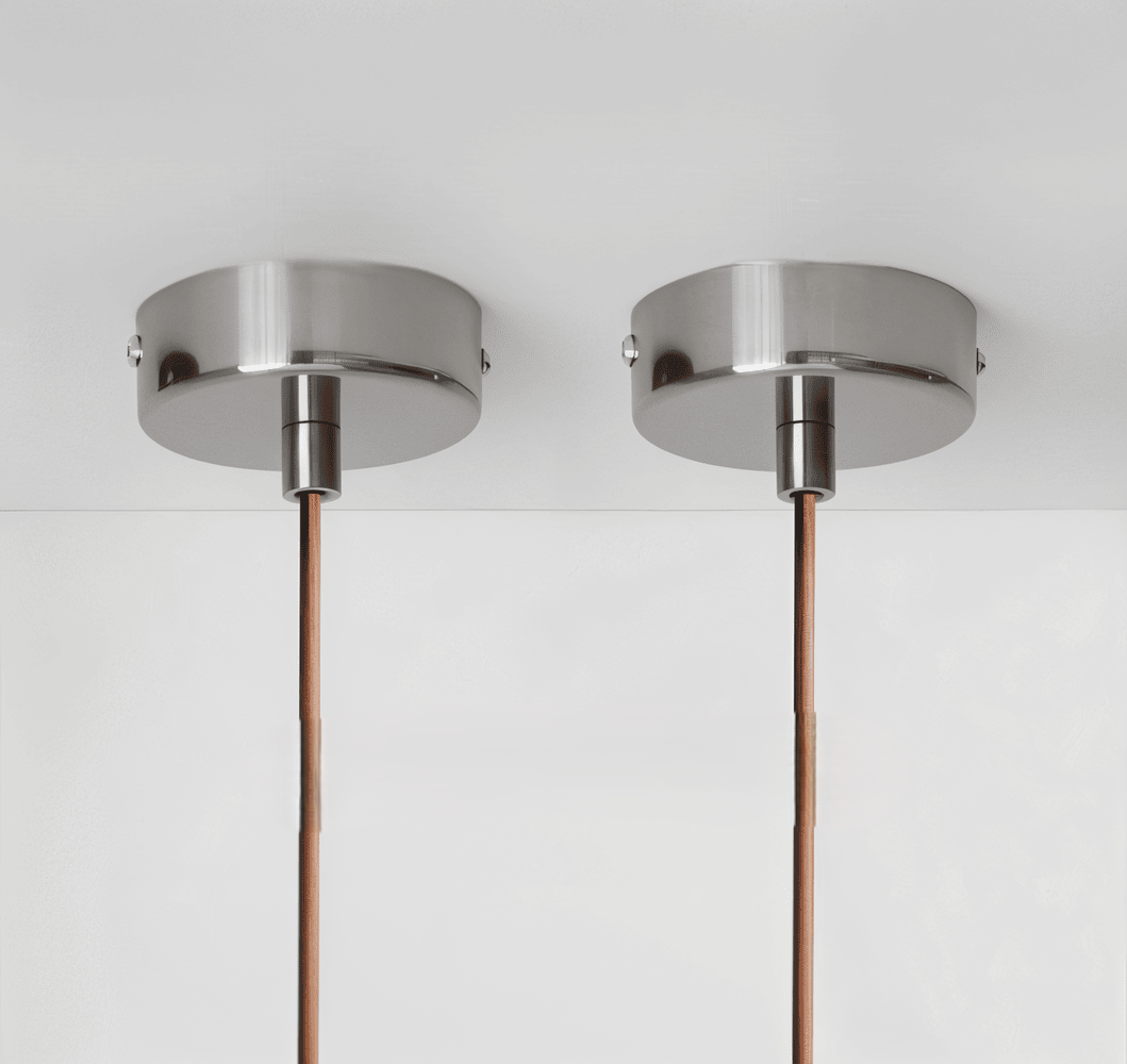 Pendel spisebordslampe i trædesign med spotlys