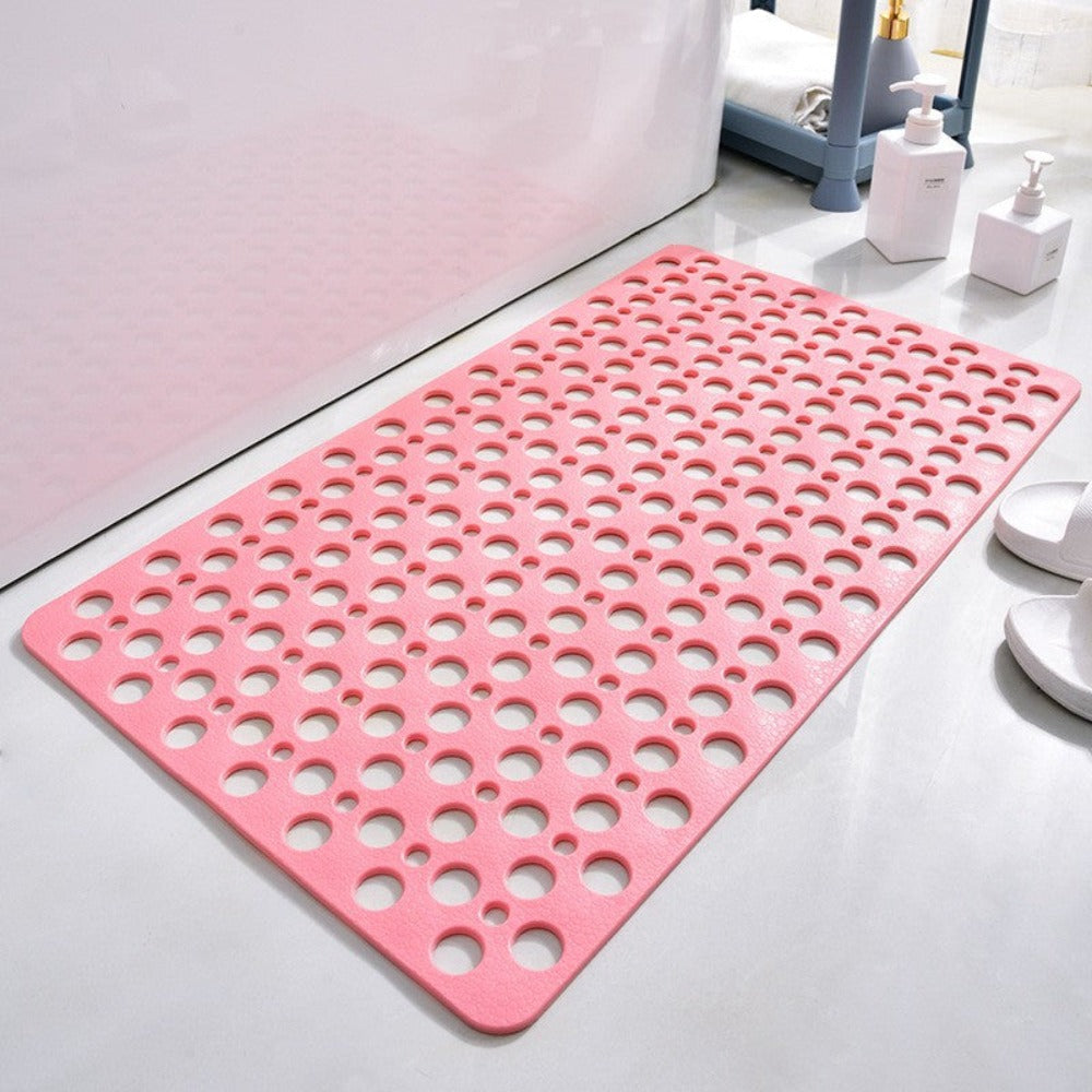 Suction Cup Shower Mat TPE with Drain Holes