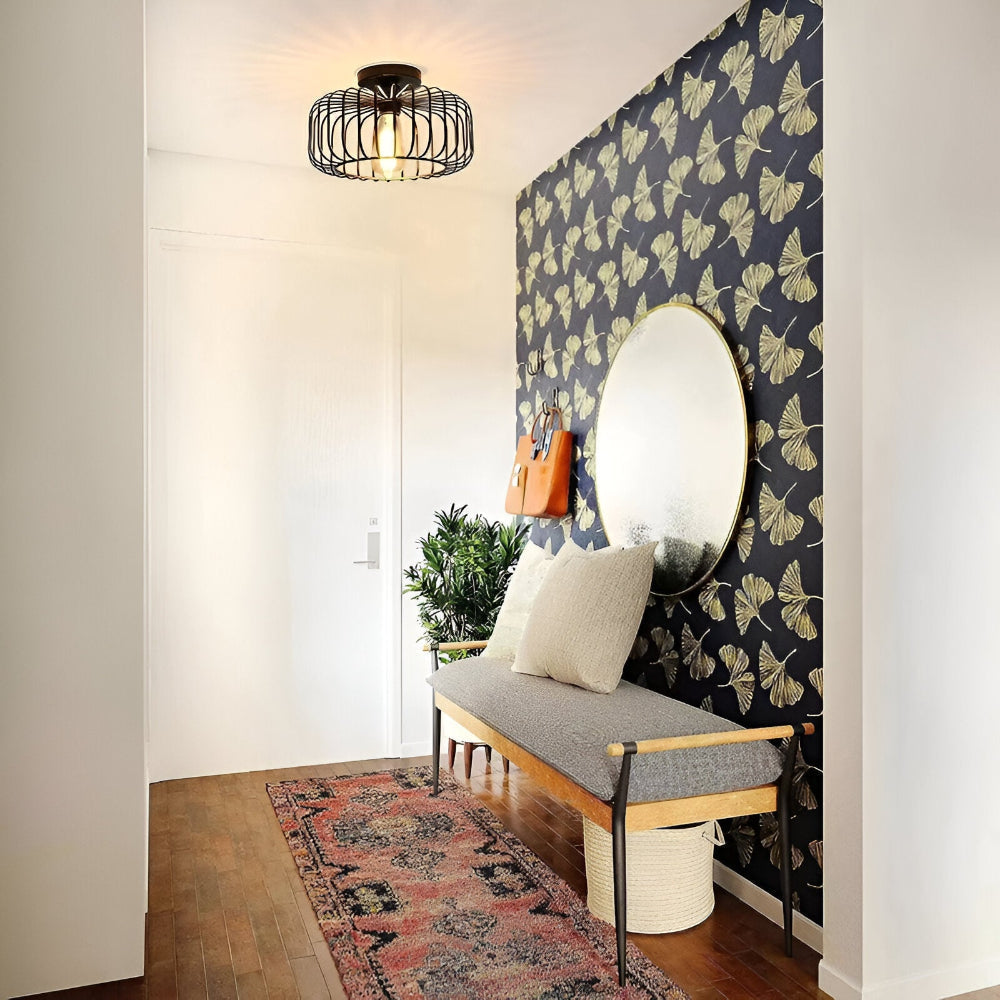 Plafond loftslampe i metal industrielt burdesign