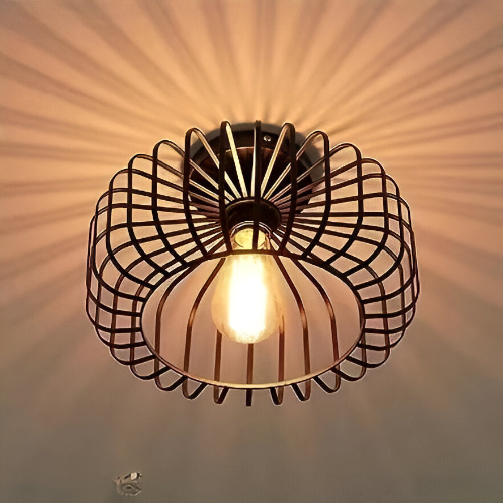 Plafond loftslampe i metal industrielt burdesign