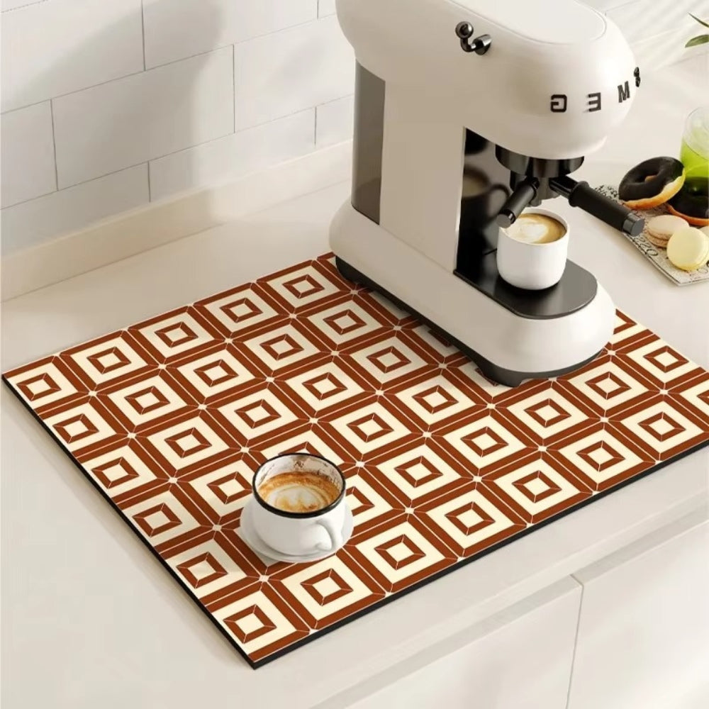 Coffee Bar Mat Absorbent Non Slip for Coffee Maker Station