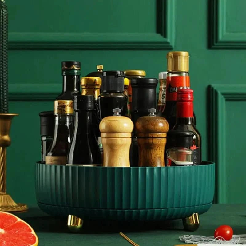 Lazy Susan Turntable Organizer for Cabinet and Countertop