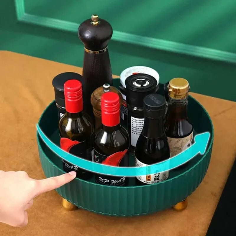 Lazy Susan Turntable Organizer for Cabinet and Countertop