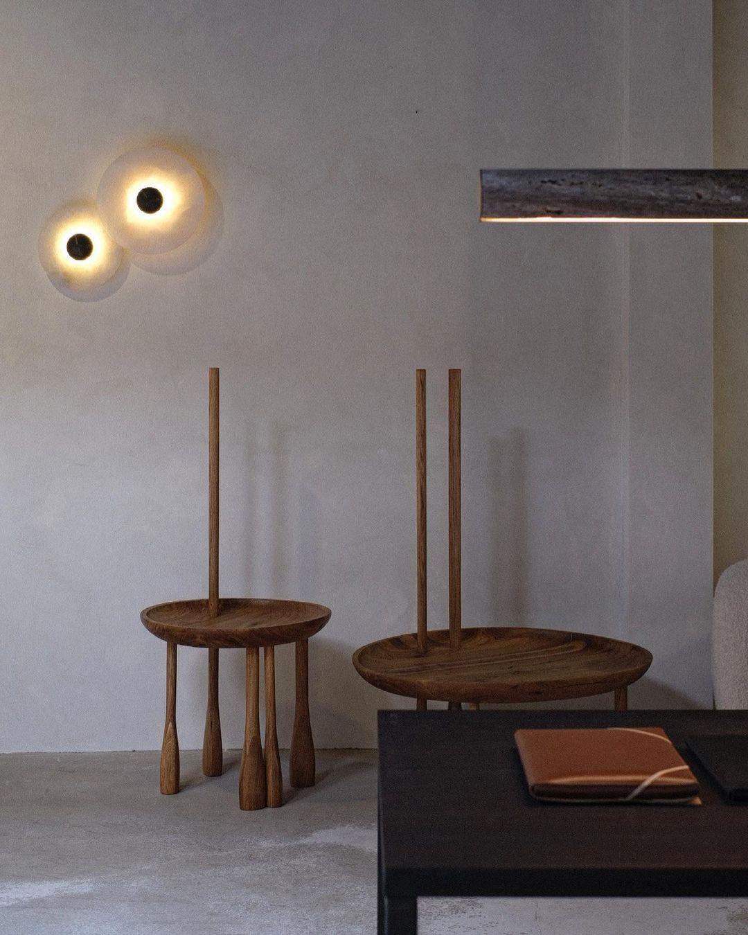 Alabaster Cluster Wall Light Multi Disc Natural Stone Hidden LED Bronze