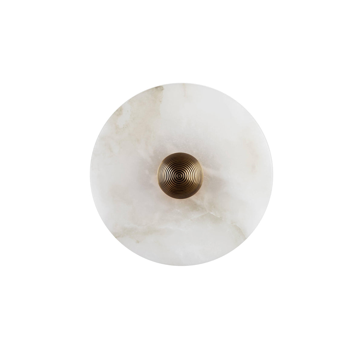 Alabaster Wall Light Natural Stone Disc Integrated LED Dimmable Sconce