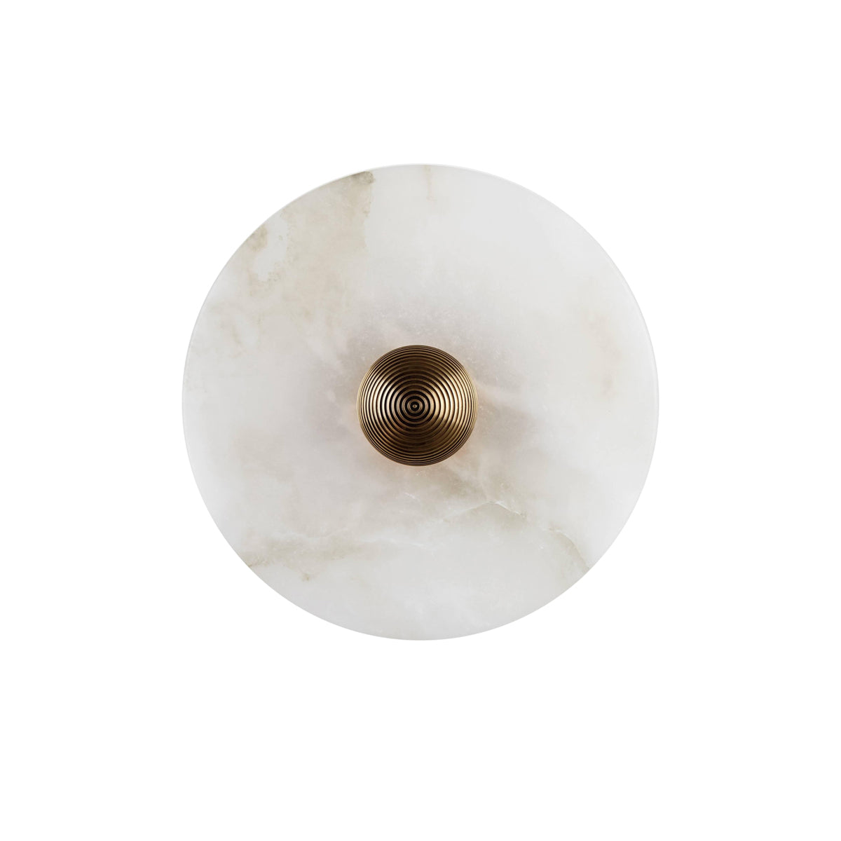 Alabaster Wall Light Natural Stone Disc Integrated LED Dimmable Sconce