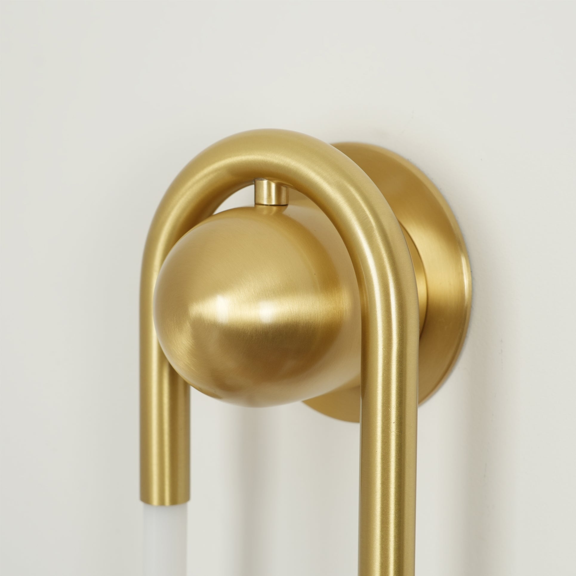 Loop Wall Sconce Brass Integrated LED Dimmable for Hallway and Bedside