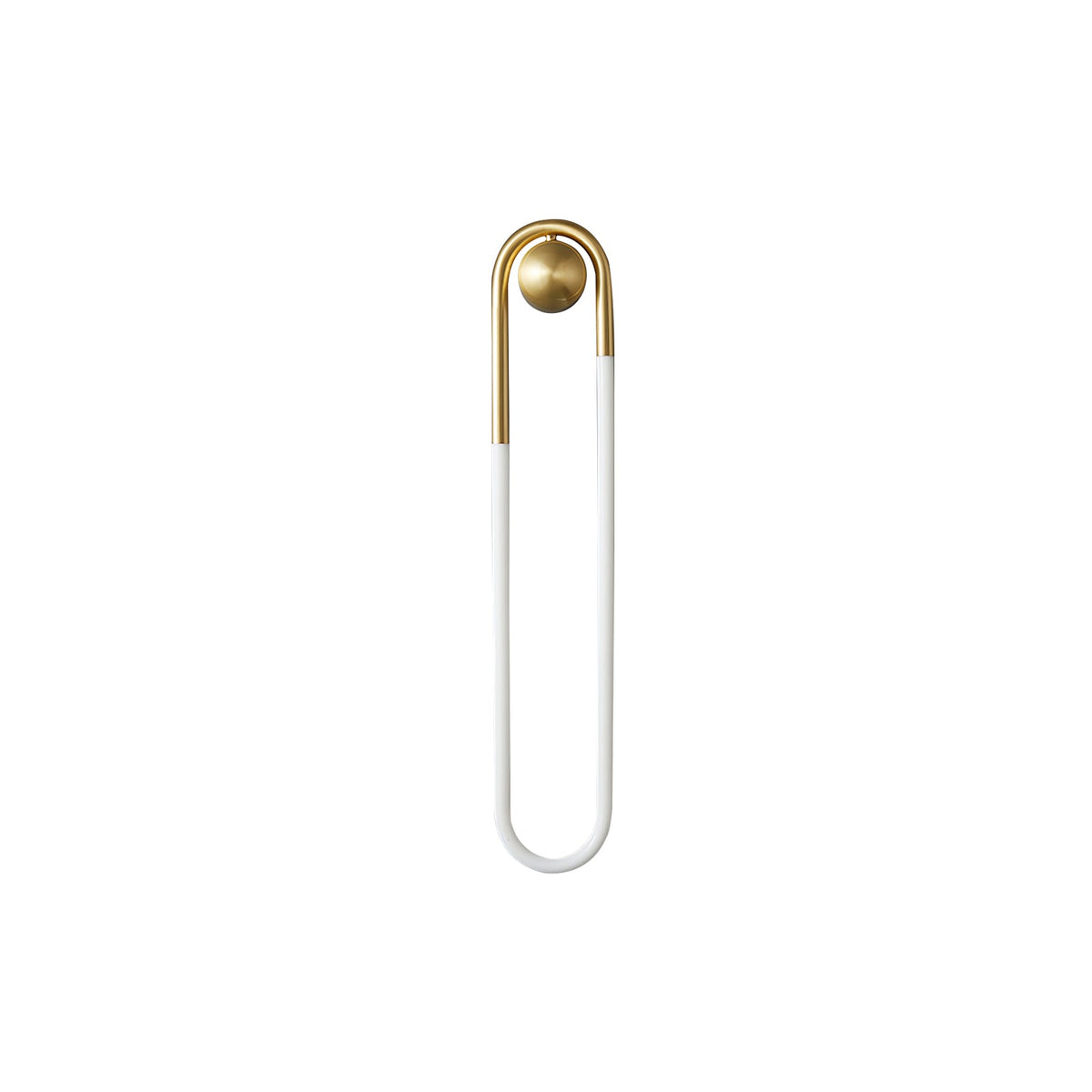 Loop Wall Sconce Brass Integrated LED Dimmable for Hallway and Bedside