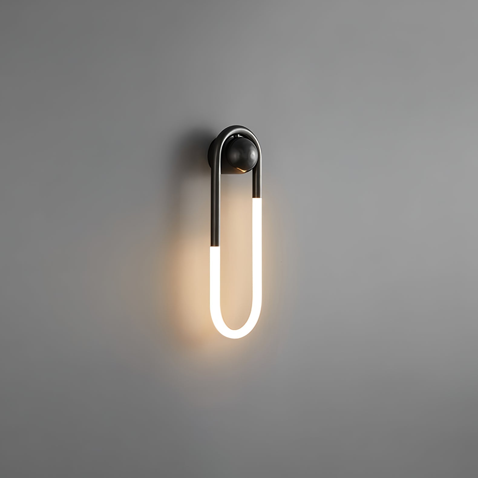 Loop Wall Sconce Brass Integrated LED Dimmable for Hallway and Bedside